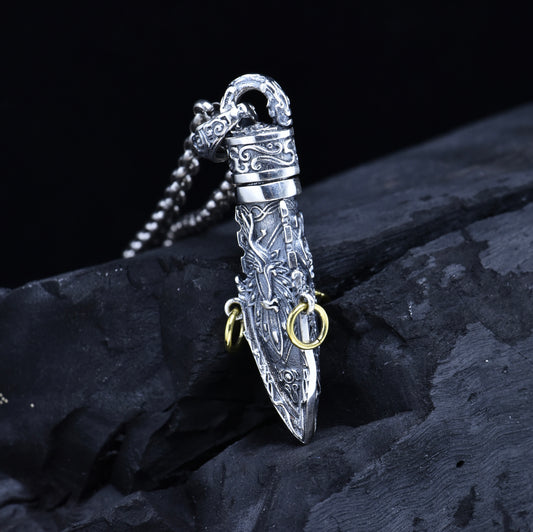 Sterling Silver Vajra Pendant