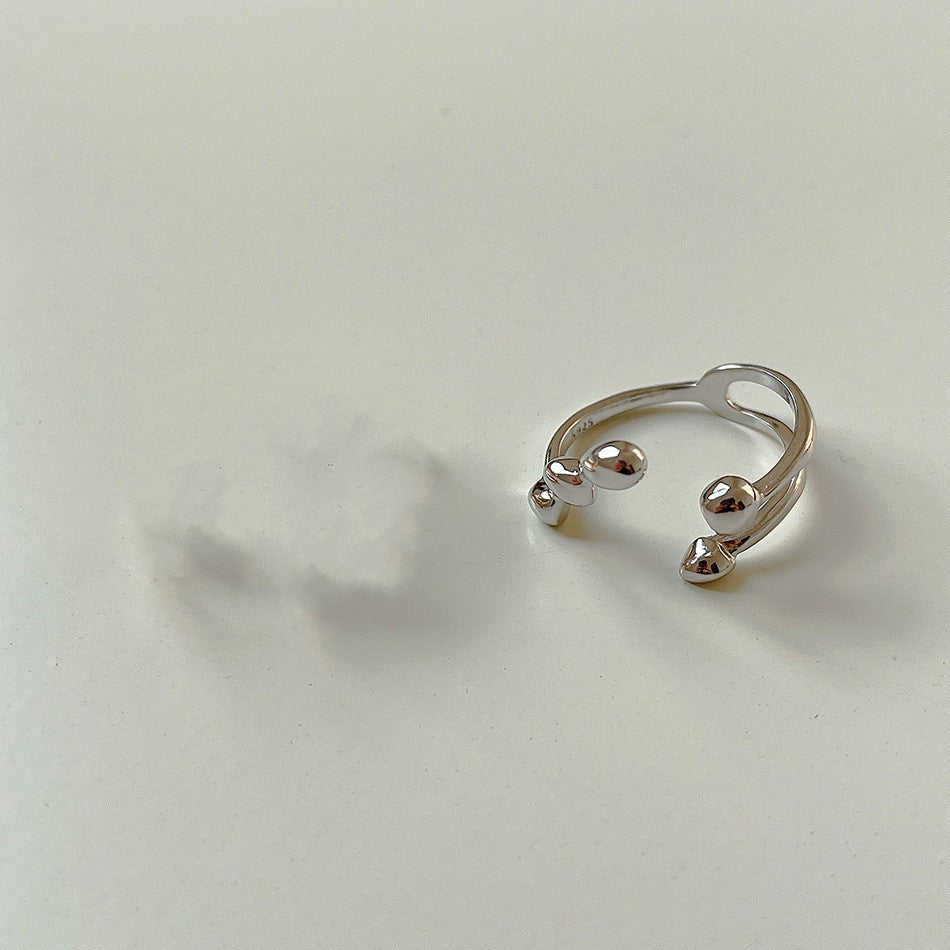 Irregular Shaped Silver Ring