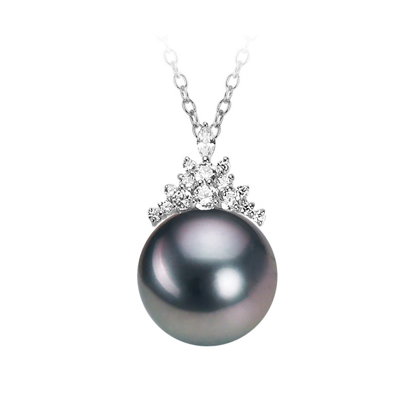 Black Pearl Necklace Female