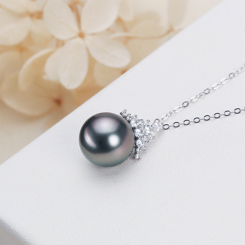 Black Pearl Necklace Female