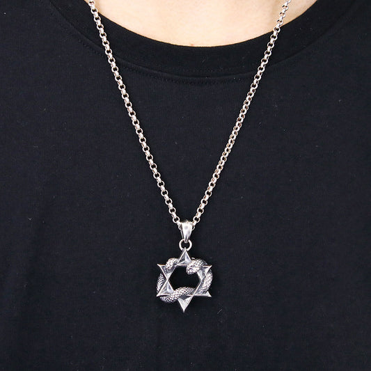 Six-pointed Star Pendant For Men